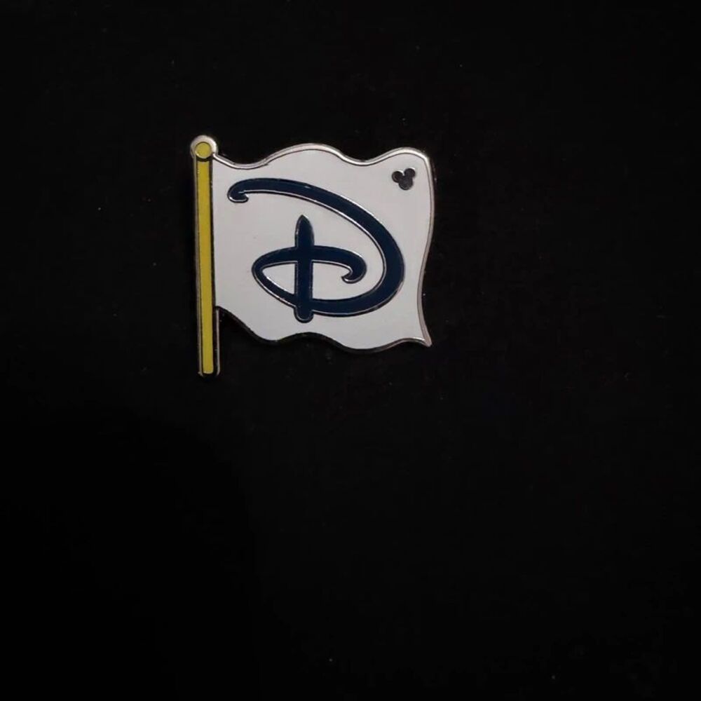 Disney D Flag Hidden Mickey Pin 2008 5 of 5